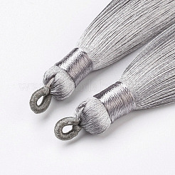 ナイロンタッセルビッグサイズパーツ  グレー  83~92x9~10mm  穴：1.5~4mm&nbsp;STAS-F142-04P