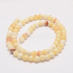 Natural Honey Jade Bead Strands&nbsp;X-G-K153-B26-4mm