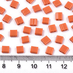 FGB 2-Hole Glass Seed Beads&nbsp;X-SEED-S031-L-ST50