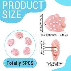 5Pcs Handmade Porcelain Beads&nbsp;PORC-TADJ0001-05I