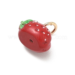 Spray Painted Brass Charms&nbsp;KK-CBAEB58-17