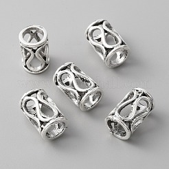 合金ヨーロピアンビーズ  大穴ビーズ  コラム  アンティークシルバー  17.5x11mm  穴：7.8mm&nbsp;FIND-TAC0014-88A