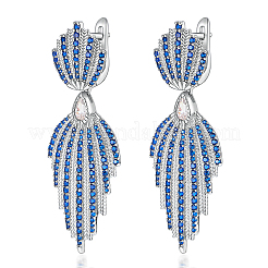 Teardrop 925 Sterling Silver Hoop Earrings&nbsp;ZY1921