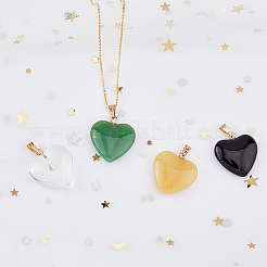 24Pcs 6 Style Spray Painted Glass Pendants&nbsp;GLAA-HY0001-07