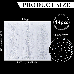 14Pcs Glass Rhinestone HTV Transfer Vinyl Sheets&nbsp;DIY-FG0010-29B