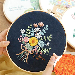 綿かぎ針編み糸  刺繍糸  レース手編み用の糸  オレンジ  1.4mm  約8.20ヤード（7.5m）/かせ  15 かせ/セット&nbsp;OCOR-CY0004-39C
