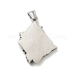 304ステンレスペンダント  オオカミ  アンティークシルバー  41x32.5x5mm  穴：3.5x8mm&nbsp;STAS-C053-21AS