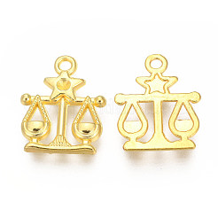 Golden Plated Alloy Pendant Rhinestone Settings&nbsp;PALLOY-WH0067-15G-07