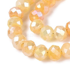 Electroplate Crackle Imitation Jade Glass Beads Strands&nbsp;LS-EGLA-Q131-02C-07