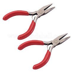 2インチ炭素鋼ミニプライヤー3個  フラットペンチ  艶出し  レッド  プラチナ  75~80mm&nbsp;TOOL-TA0001-19