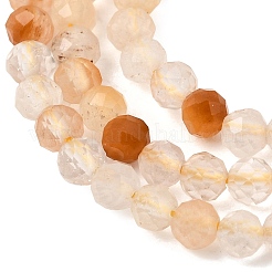 Natural Yellow Rabbit Hair Rutilated Quartz Beads Strands&nbsp;GG-CBA4808-F01-01