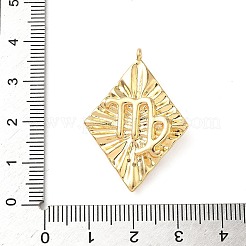 Brass Micro Pave Cubic Zirconia Enamel Pendants&nbsp;KK-L250-08G-07