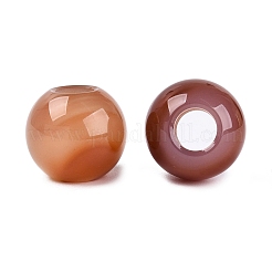 天然石カーネリアンビーズ  滑らかなロンデル  大穴ビーズ  20~20.5x17~18mm  穴：7.5~8.5mm&nbsp;G-Q608-05O