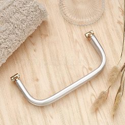 アルミチューブバッグフレックスフレーム  DIYの財布作り用品  プラチナ  205x100x25mm&nbsp;PURS-WH0003-004B