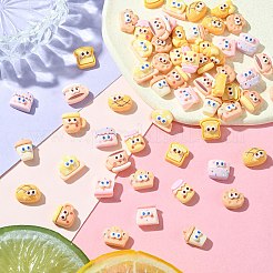 60Pcs 12 Styles Cartoon Opaque Resin Cabochons&nbsp;CRES-CJ0001-63