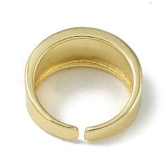 Rack Plating Brass Open Cuff Rings&nbsp;RJEW-C088-02G