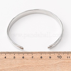 304 Stainless Steel Cuff Bangles for Women&nbsp;BJEW-P377-02A