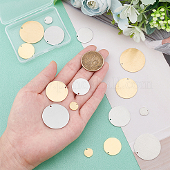 16Pcs 8 Style 304 Stainless Steel Pendants&nbsp;STAS-DC0002-07
