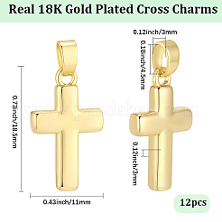 12Pcs Brass Pendants&nbsp;KK-BBC0027-99