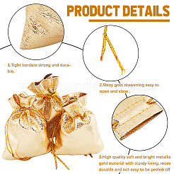 60Pcs Organza Drawstring Bags&nbsp;OP-BBC0001-01A