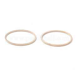真鍮製フレームコネクター  リング  ゴールドカラー  25x1mm  約1000個/袋&nbsp;KK-S327-06G-25mm
