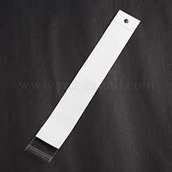 レクタングルセロハンのOPP袋  ホワイト  29x4cm  一方的な厚さ：0.035mm  穴：6mm  インナー対策：24x4のCM&nbsp;OPC-F001-01B