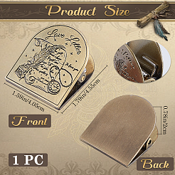 Tibetan Style Zinc Alloy Decorative Binder Clips&nbsp;FIND-WH20004-11B-AB