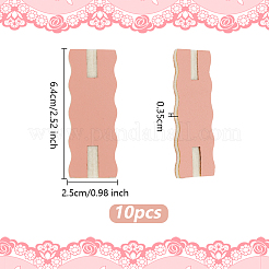 Imitation Leather Necklace Anti-Winding Display Cards with Wool&nbsp;NDIS-WH0016-07