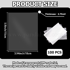 100Pcs OPP Cellophane Bags&nbsp;ABAG-CP0001-24A