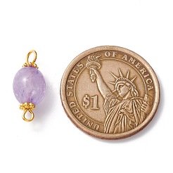 Natural Lavender Amethyst Links Connectors&nbsp;PALLOY-JF01091-01