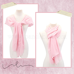Solid Color Chiffon Shawl&nbsp;AJEW-WH20067-021B
