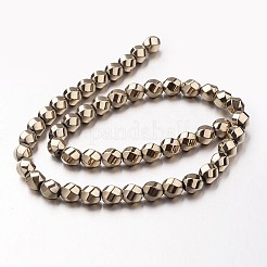 Electroplate Non-magnetic Synthetic Hematite Beads Strands&nbsp;G-F300-13-06