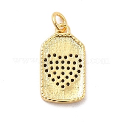 Rack Plating Brass Micro Pave Cubic Zirconia Pendants&nbsp;KK-K270-27G