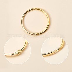 ルーズリーフブック手帳用アイアン製リングバインダー  ゴールデン＆プラチナ  ミックスカラー  100個/セット&nbsp;IFIN-PH0023-03