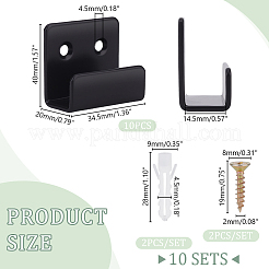 10Pcs Iron Wall Mounted Hook Hangers for Ceramic Tiles&nbsp;AJEW-GA0006-81