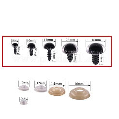 Craft Plastic Doll Eyes Stuffed Toy Eyes&nbsp;X-DIY-Q015-05-8mm