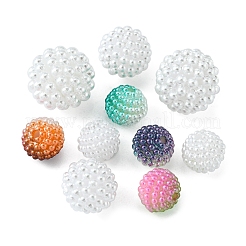 100Pcs 4 Style Imitation Pearl Acrylic Beads&nbsp;OACR-FS0001-23