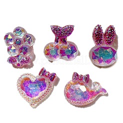 Two Tone Resin Cabochones&nbsp;PW-WG1B832-01