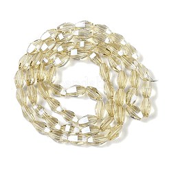 Electroplate Glass Beads Strands&nbsp;GLAA-Q101-03A-PL03