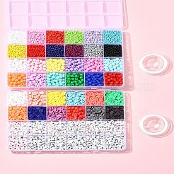 DIY Glass & Acrylic & Polymer Clay Beads Bracelets Making Kits&nbsp;DIY-FS0007-93