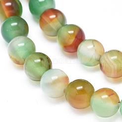 Natural Peacock Agate Beads Strands&nbsp;G-D0005-22-6mm