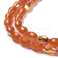 Baking Paint Glass Beads Strands&nbsp;DGLA-D001-02C