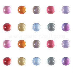 チェコガラスカボション  半円/ドーム  ミックスカラー  10x5.5mm  10色  20個/カラー  200個/箱&nbsp;GLAA-CJ0001-14