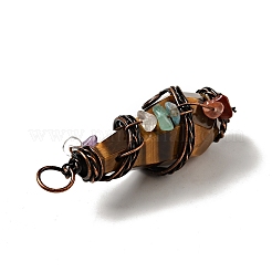 Natural & Synthetic Gemstone Pointed Big Pendants&nbsp;G-G860-03R