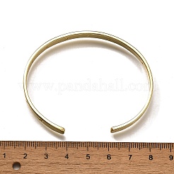 Brass Micro Pave Clear Cubic Zirconia Cuff Bangles&nbsp;BJEW-Z001-04G