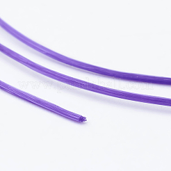 日本の平らな弾性結晶ストリング  弾性ビーズ糸  ストレッチブレスレット作り用  パープル  0.5mm  約328.08ヤード（300m）/ロール&nbsp;EW-G004-0.5mm-12