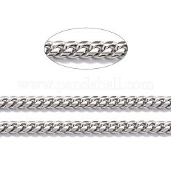 Tarnish Resistant 304 Stainless Steel Cuban Link Chain&nbsp;STAS-B019-02C-P