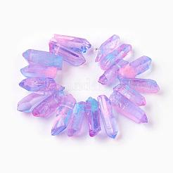 Natural Quartz Crystal Points Beads Strands&nbsp;G-G767-06B