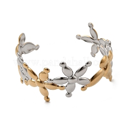 304 Stainless Steel Cuff Bangles for Women&nbsp;BJEW-G757-07GP