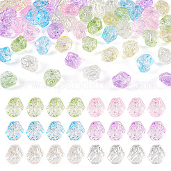 電気メッキガラスビーズセット  ナゲット  ミックスカラー  13.5~14x13~13.5x10mm  穴：1mm  6色  10個/カラー&nbsp;EGLA-TA0001-91B